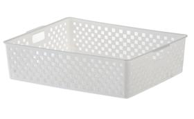 Cesto organizador quadratta 34x 27x 9cm branco