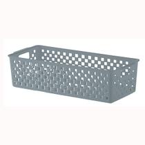 Cesto Organizador Quadratta Grey 10x16x36,5cm 3428 - Paramount