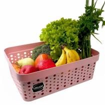 Cesto Organizador Rattan Armário Gaveta Lavanderia 11 Litros