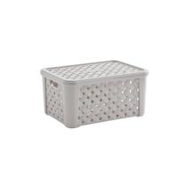 Cesto Organizador Rattan com Tampa 35X25X17 710 Paramount