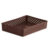 Cesto Organizador Rattan Marrom Grande