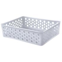 Cesto Organizador Rattan Multiuso Armário Gaveta Lavanderia M (24x19)