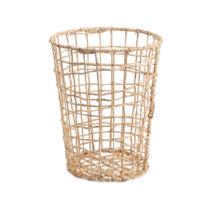 cesto organizador redondo vazado 50cm de palha multiuso - Oikos