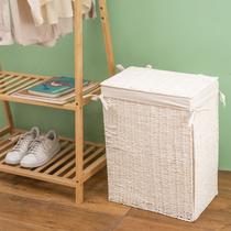 cesto organizador retangular 40cm de algodão e linho - Oikos