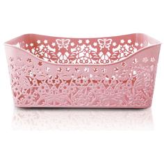 Cesto Organizador Retangular (G) Life Style Jacki Design - AYJ17169 Rosa