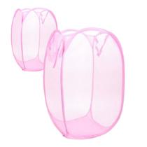 Cesto Organizador Roupa Brinquedos Telado Dobravel Coloridos