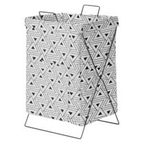 Cesto Organizador Roupa Dobrável Grande Com Suporte