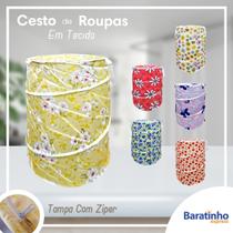 Cesto Organizador Roupa Suja e Brinquedo Dobrável 60 Litros