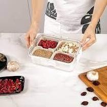Cesto Organizador Tampa Tupperware Plástico Divisórias Alimento Vasilha Geladeira Fruta Marmita Pote Cesto Organizador Tampa Tupperware Plástico Divisórias Alimento Vasilha Geladeira Fruta Marmita Pote
