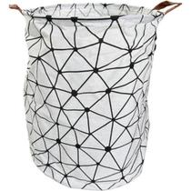 Cesto Organizador Tecido Dobrável Roupa Brinquedo Lavanderia