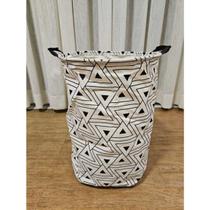 Cesto Organizador Tecido Dobrável Roupa Brinquedo Lavanderia