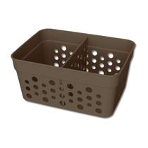 Cesto Organizador Trama Rattan c/ Divisória Removível 11x8