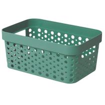 Cesto Organizador Trama Rattan s/Tampa 4,5L Multiuso Plástico
