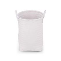 cesto organizador tramado grande 40cm com alças de plástico - Oikos