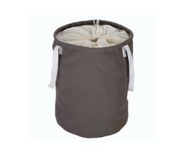 Cesto Organizador Tramontina em Lona Cinza com Fechamento à Corda