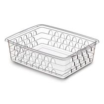 Cesto Organizadore 25x19,5 cm Grande Branco Preto Rosa Organizador de Geladeira Transparente Cesto Organizadore 25x19,5 cm Grande Branco Preto Rosa Organizador de Geladeira Transparente