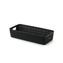 Cesto Organizadore Multiuso Rattan Home 1.7 L preto Cesto Organizadore Multiuso Rattan Home 1.7 L preto