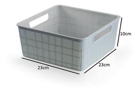 Cesto Organizadore Multiuso Rattan Home Areia 4,5 l