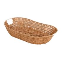 Cesto Oval com Alça Claro Rattan 46 cm - Mimo Style - YK11619
