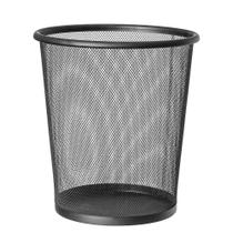 Cesto p/ lixo metal 8L aramado / telado preto Mood - Nobre
