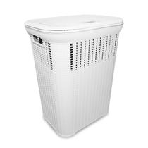 Cesto P/ Roupa Suja RATTAN 50 Litros Lavandeira Organizador Cesto P/ Roupa Suja RATTAN 50 Litros Lavandeira Organizador