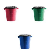 Cesto P/ Roupas 30l Plasmont Fechado Com Tampa Kit C/ 2 Un.