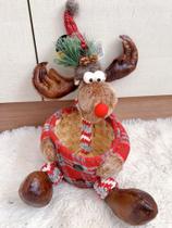 Cesto Pano Rena Decoração Presente Natal 25Cm