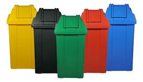 Cesto Papeleira Com Tampa Vai-vem 100l Jsn