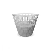 Cesto Papeleiro Plastico Shangri-La Redondo Branco 23X30Cm