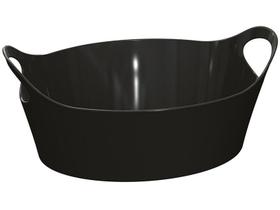 Cesto para Batata Frita Preto 28x12cm Restaurante Bar Lancheria Plus M Uz Utilidades
