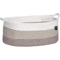 Cesto para Brinquedos de Cachorro Caddy Optish 30L Corda de Algodão 50x28x20cm Cesto para Brinquedos de Cachorro Caddy Optish 30L Corda de Algodão 50x28x20cm