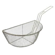Cesto para fritura meia lua esquerdo 26,4cm malha aberta 0136/26e