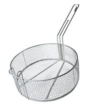 Cesto para fritura redondo 30cm malha grossa 129/30