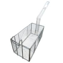 CESTO PARA FRITURA RETANGULAR 14x14x28CM MALHA ABERTA 132/28x14