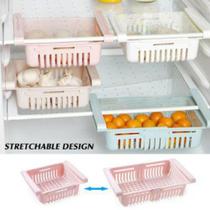 cesto para geladeira regulagem plastico - saz