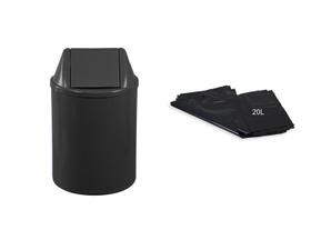 Cesto Para Lixeira com Tampa Vai e Vem (Basculante) + Saco de Lixo 20L Cesto Para Lixeira com Tampa Vai e Vem (Basculante) + Saco de Lixo 20L