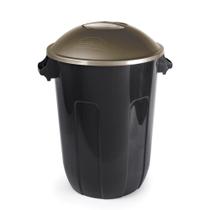 Cesto para Lixo Plasútil Redondo, Corpo Preto Tampa Dourada/Ouro Velho 62L / 94L Cesto para Lixo Plasútil Redondo, Corpo Preto Tampa Dourada/Ouro Velho 62L / 94L