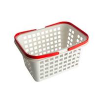 Cesto Para Prendedores Cesta Para Pregadores de Roupas Com Alças Organizador Para Lavanderia 24X18X12 Cm Cesto Para Prendedores Cesta Para Pregadores de Roupas Com Alças Organizador Para Lavanderia 24X18X12 Cm