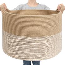 Cesto para ropa Goodpick 55x35 cm de algodón tejido