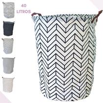 Cesto para Roupa Suja Bebe Infantil Brinquedos Banheiro ou Lavanderia Dobrável (Estampa T) Cesto para Roupa Suja Bebe Infantil Brinquedos Banheiro ou Lavanderia Dobrável (Estampa T)