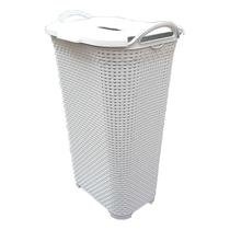 Cesto Para Roupas Roupeiro Organizador Rattan Vime 50 Litros