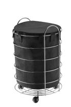 Cesto para Roupas Tulipa Saco Preto Organizador de Roupas