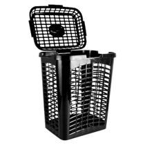 Cesto Para Roupas Vazado Com Tampa 35 Litros Telado Colorido Organização Para Sua Casa Banheiro Lavanderia Lummar Cesto Para Roupas Vazado Com Tampa 35 Litros Telado Colorido Organização Para Sua Casa Banheiro Lavanderia Lummar