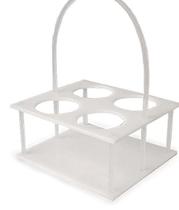 Cesto Para Transporte Aberto Para Frascos 500 Ml Ou 1000 Ml com Alça Capacidade:4 frascos