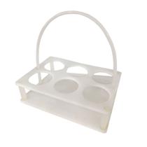 Cesto Para Transporte Aberto Para Frascos 500 Ml Ou 1000 Ml com Alça Capacidade:6 frascos