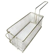 Cesto Peneira 24 X 11 Cm Aramado Para Fritadeiras De 3 Litros Para Batata Frita Nuggets Frango Fritura Em Geral Retangul - Fast Maquinas