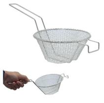 Cesto Peneira Fritadeira Cozinha Escumadeira Salgado 15Cm Cesto Peneira Fritadeira Cozinha Escumadeira Salgado 15Cm