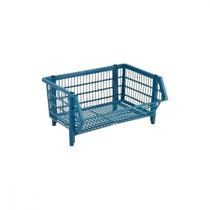 Cesto Plast.Azul Pq 44 X 26 X 34,5 - Kit C/12 PC Cesto Plast.Azul Pq 44 X 26 X 34,5 - Kit C/12 PC