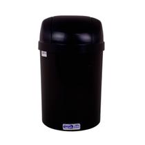 Cesto Plástico Com Tampa Basculante 15 Litros Preto Trilha Cesto Plástico Com Tampa Basculante 15 Litros Preto Trilha