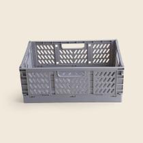 Cesto Plástico Dobrável Cinza 30.4cm - ACASA Cesto Plástico Dobrável Cinza 30.4cm - ACASA